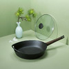 无涂层铸铁煎锅  | 28cm 锻黑 煎炒焖炸 电磁炉燃气灶通用 归禾器 商品缩略图6