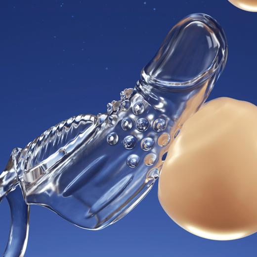 男用热销 激震狼牙套物理锁精 号7964 商品图1