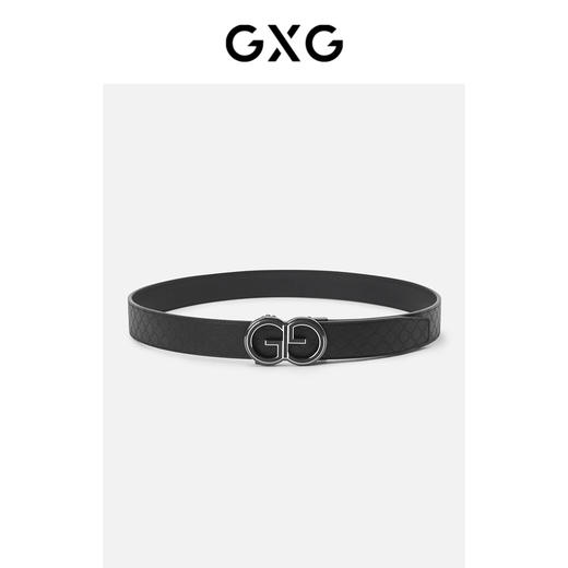 GXG皮带便捷针扣男士裤腰带纯牛皮青年潮流年轻人商务皮带 商品图2