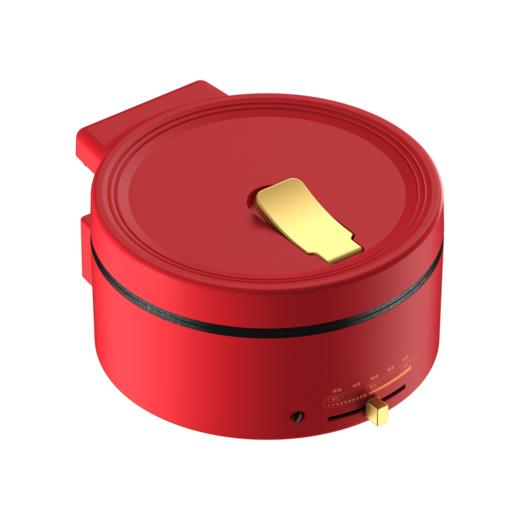 都市太太红颜系列.多功能电饼铛加大号加深烤盘双面加热煎饺子烙麦饼机水煎包锅烤刷一体机_红色 商品图4