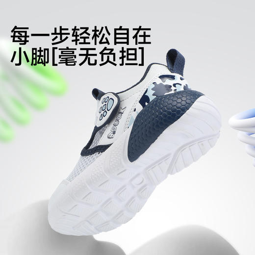 B.Duck小黄鸭童鞋男童运动鞋夏季儿童鞋子透气镂空单网鞋23-30 B1686854 商品图3