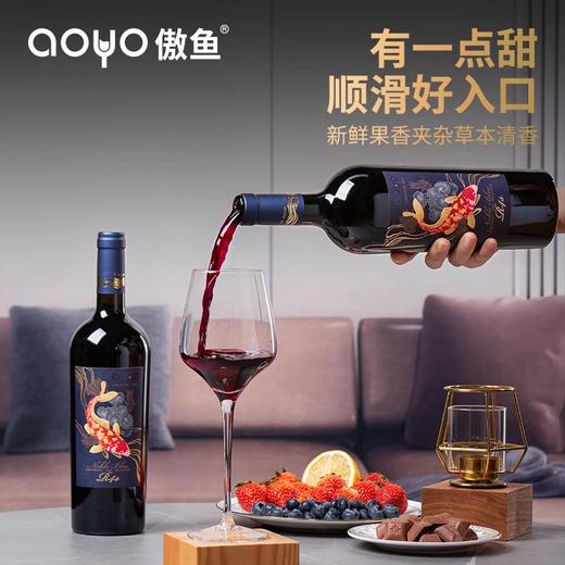 傲鱼尊蓝R4S赤霞珠半甜红葡萄酒750ML*1瓶（无礼盒） 100%智利原瓶进口【XPTX】 商品图1