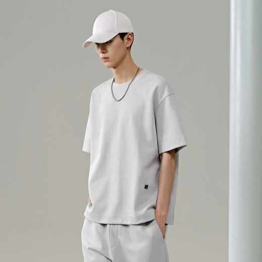 GXG男装 多色满身提花短袖T恤 夏季热卖短袖上衣 G24X442087 商品图2