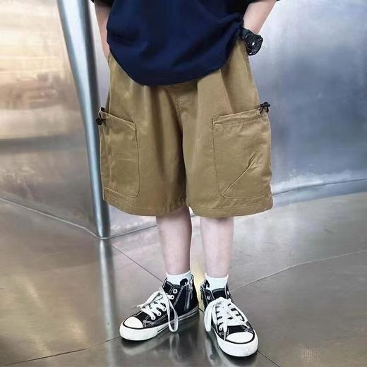 童装男童工装短裤夏季网红款梭织棉中裤儿童休闲裤男孩五分裤中裤潮120-170 商品图2