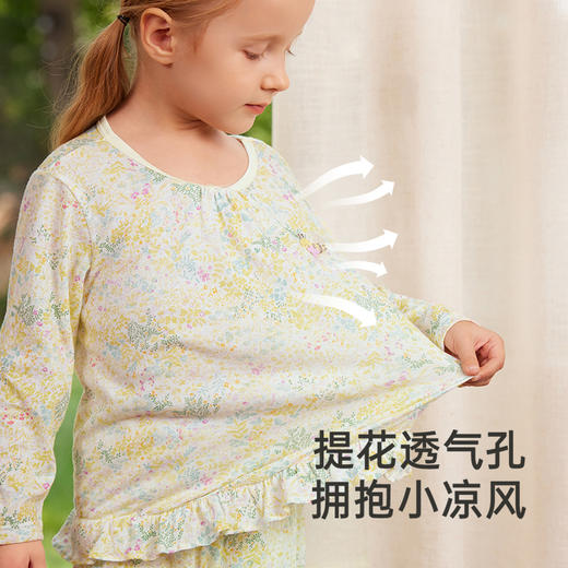 【商场同款】英氏儿童家居服可爱女童透气春夏睡衣裤纯棉新款 商品图2