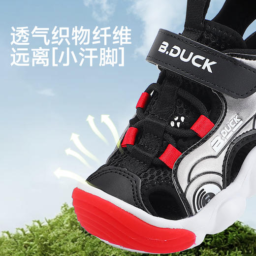 B.Duck小黄鸭童鞋男童凉鞋年夏季软底防滑卡通宝宝凉鞋24-30 B2686866 商品图2