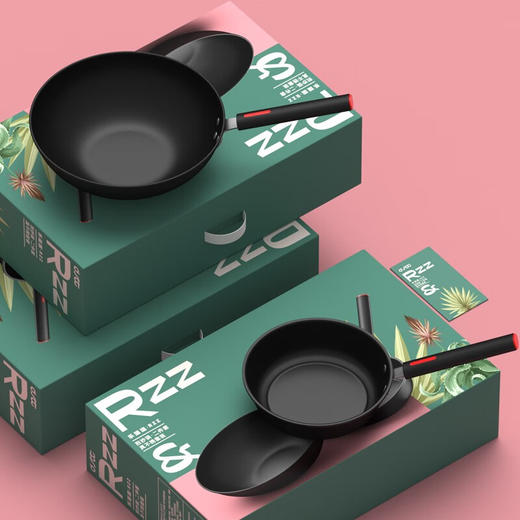 都市太太（DStt）都市太太乐滋滋炒锅煎锅二件套黑色燃气灶电磁炉通用_黑色_炒煎 商品图4