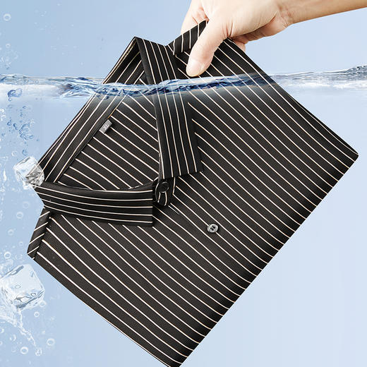 【桑蚕丝】【DWN】大依优型大码男装冰丝短袖衬衫加肥加大半袖衬衣宽松休闲弹力打底夏季胖子男士上衣 商品图1