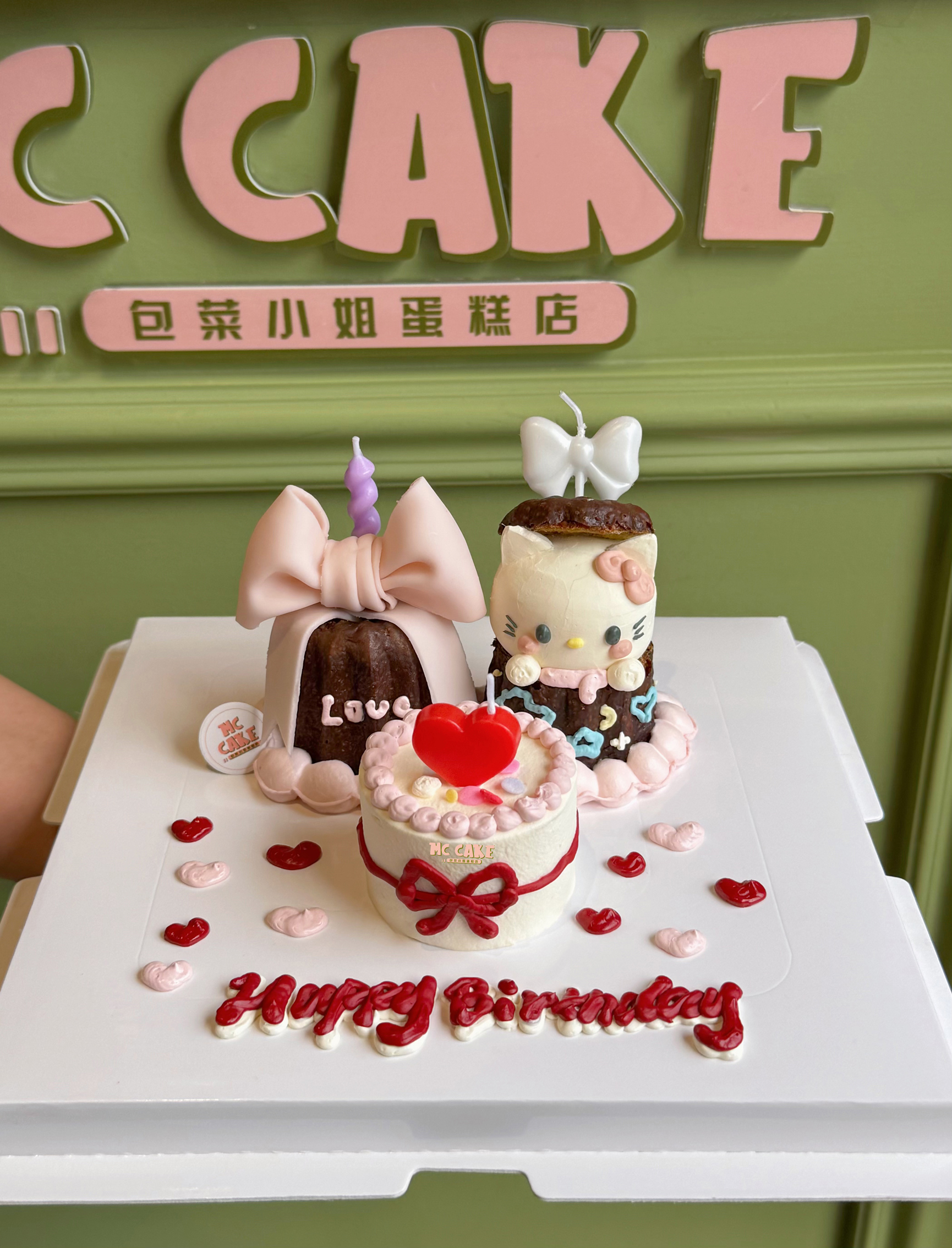 蝴蝶结kt猫可露丽款（包含原图蜡烛）