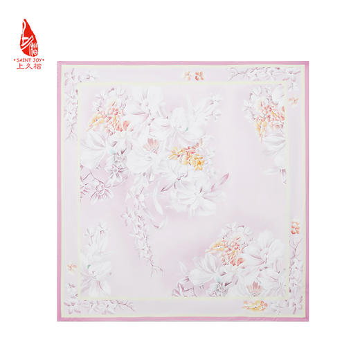 SAINTJOY/上久楷 真丝方巾 幽兰丝蕴  FJS24017 商品图9
