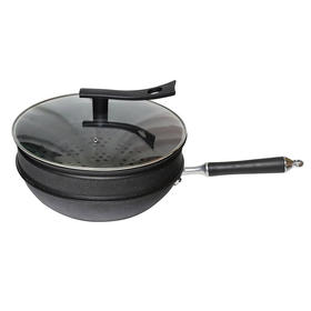 都市太太（DStt）都市太太肯尼特蒸炒锅黑色燃气灶电磁炉通用_黑色