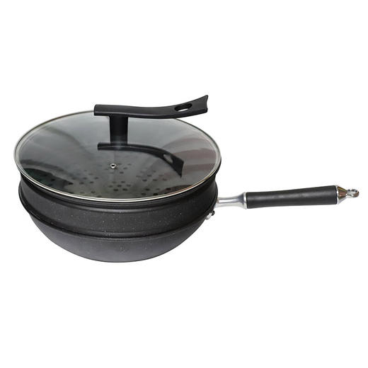 都市太太（DStt）都市太太肯尼特蒸炒锅黑色燃气灶电磁炉通用_黑色 商品图0