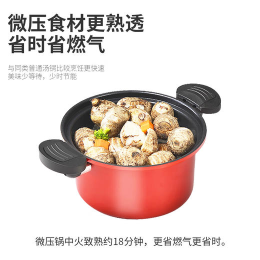 都市太太DSTT都市太太微压焖烧锅汤锅炖锅DSWYG_3.5L红色燃气灶电磁炉通用 商品图3