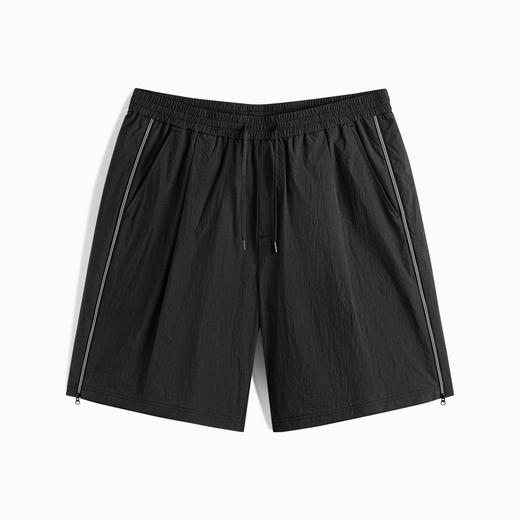 GXG男装 黑色轻薄休闲短裤时尚防晒裤 24年夏G24X222033 商品图4