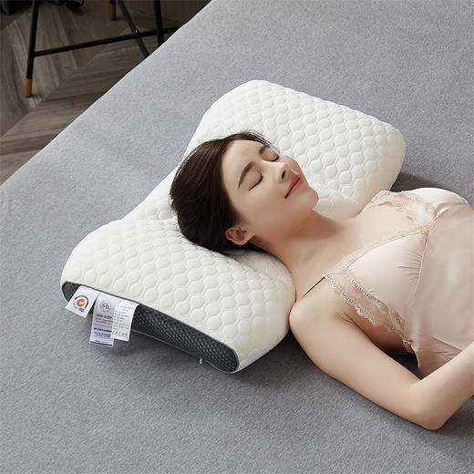 自然醒三代Spa乳胶按摩枕头枕芯家用护颈椎助睡眠睡觉专用单人学生男一对装不塌陷XK 商品图7