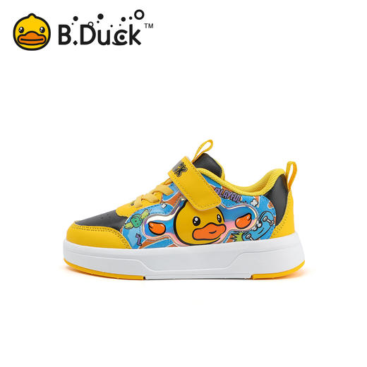 B.Duck小黄鸭童鞋女童低帮板鞋春季男童运动鞋儿童休闲鞋24-30 B3586934 商品图1