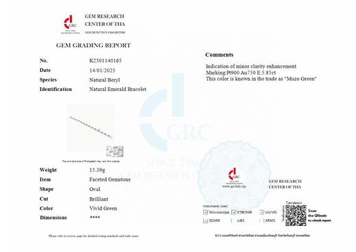 5.84ct刻面祖母绿手链 商品图4