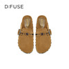 Dfuse迪芙斯2025春季新款游牧风户外半拖复古包头勃肯鞋轻便一脚蹬懒人鞋DFD1110125 商品缩略图4