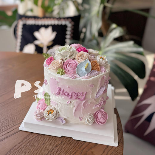 豆沙裱花蛋糕（每次都有些区别） 商品图0