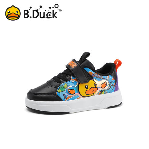 B.Duck小黄鸭童鞋女童低帮板鞋春季男童运动鞋儿童休闲鞋24-30 B3586934 商品图0