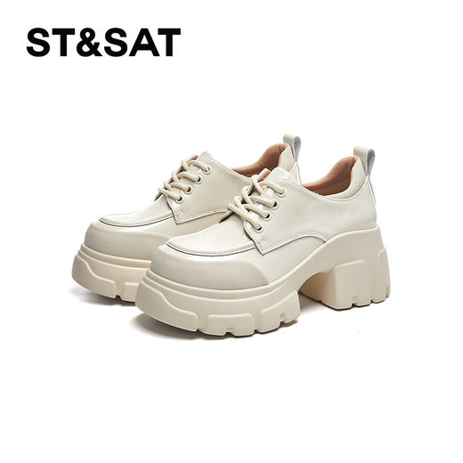 星期六英伦风简约百搭厚底乐福SSD1112E22 商品图8