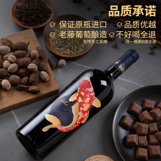 傲鱼尊蓝R4赤霞珠红葡萄酒750ML瓶*1瓶（无礼盒）100%智利原瓶进口【XPTX】 商品图2