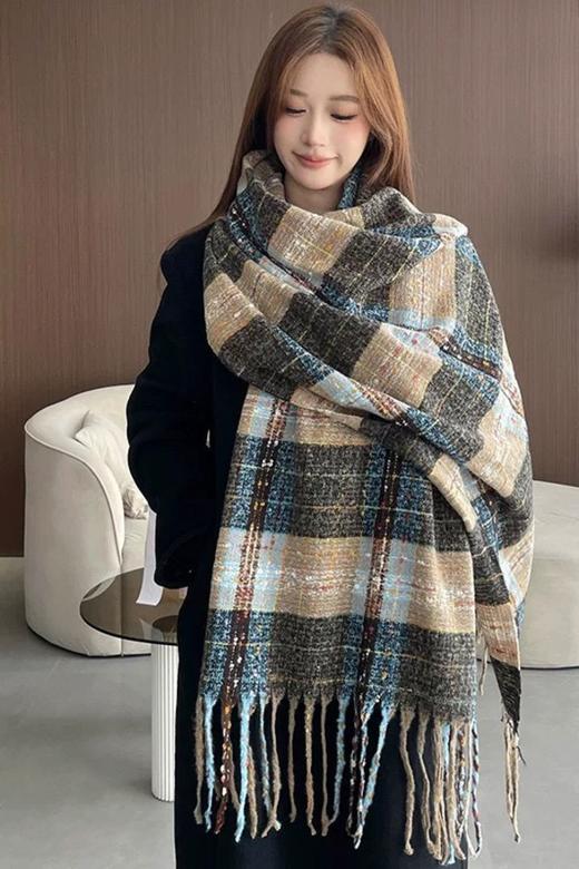 Say Something 满目星河高级感撞色保暖围巾 21747 商品图0