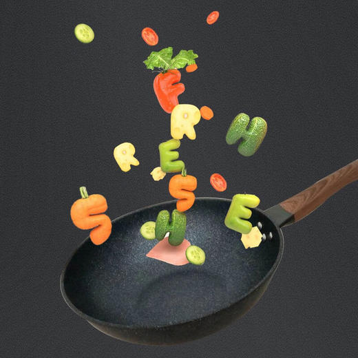 都市太太_悦福麦饭石炒锅_32cm燃气灶/电磁炉通用【K】 商品图3