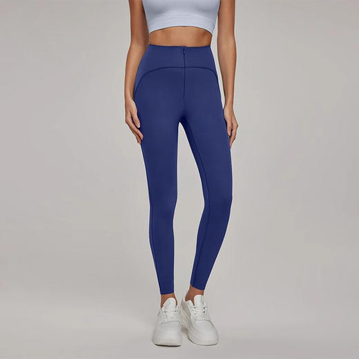 【限时秒】YOGACODE【火树银花系列】7A抗菌瑜伽裤女高腰提臀无痕排扣收腰显瘦健身裤DWP115109 商品图3