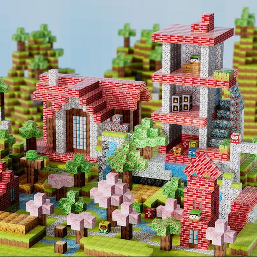 【我的磁力世界】磁铁玩具积木DIY拼搭装 Onshine儿童益智积木百变立体模型 商品图3