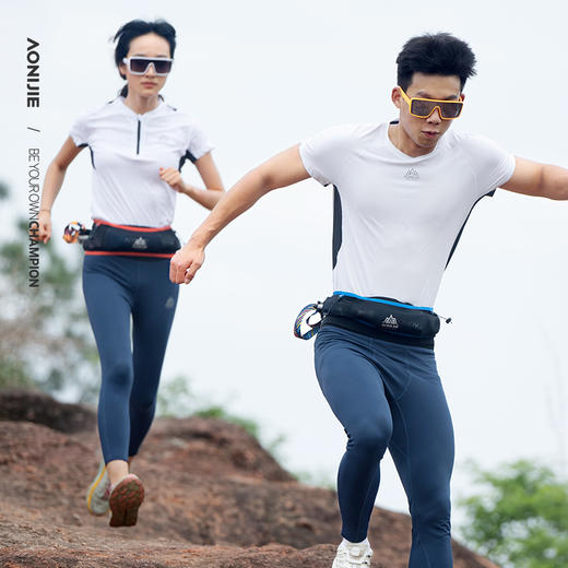 奥尼捷跑步手机腰包男女多功能运动隐形腰带贴身马拉松腰包 商品图5