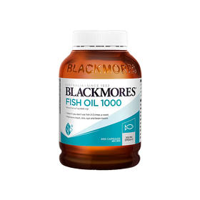 【跨境】澳洲Blackmores 澳佳宝原味深海鱼油软胶囊 400粒 澳洲进口