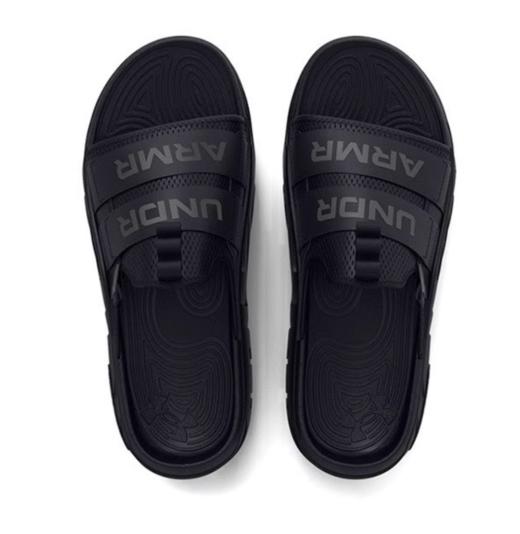 【双12抄底福利一口价】安德玛UA春夏Alpha20男女情侣运动休闲拖鞋3026284-002【库存有限 无货将做退款】 商品图0