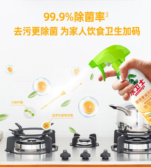 水卫士厨房·浴室清洁喷雾组合 500g*3 商品图2