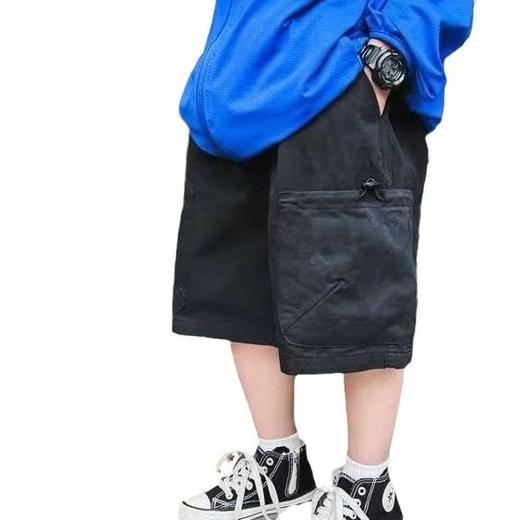 童装男童工装短裤夏季网红款梭织棉中裤儿童休闲裤男孩五分裤中裤潮120-170 商品图4