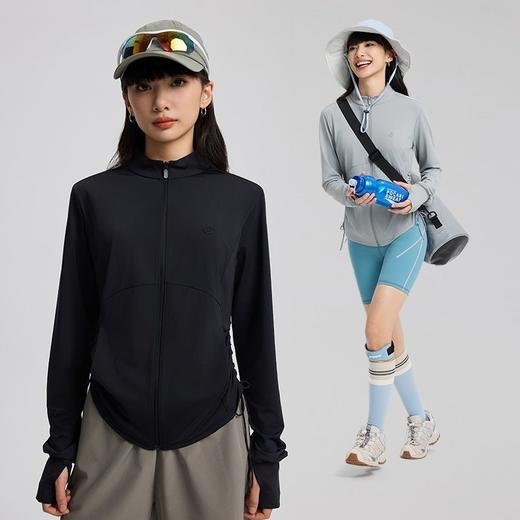 探拓修身防晒衣女时尚户外徒步登山冰丝凉感皮肤衣防紫外线UPF200 商品图0