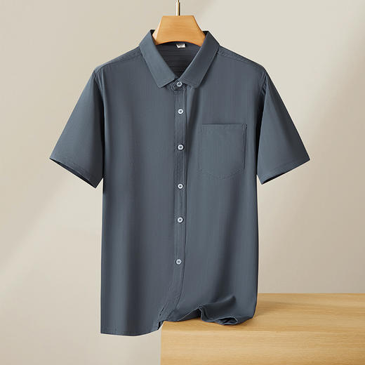 【DX】大依优型大码短袖衬衫时尚潮流宽松潮牌加肥加大上衣男士半袖衬衣打底 商品图2