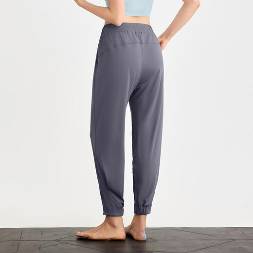 【限时秒】YOGACODE【火树银花系列】宽松运动裤女凉感瑜伽健身休闲裤高腰显瘦束脚卫裤DWL115136 商品图3