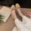 【预售3天内发】【时髦百搭，优雅自在】女春夏季新款凯撒KAISER法式复古方头芭蕾舞蹈鞋绒面单鞋一脚蹬瓢鞋100% 商品缩略图6