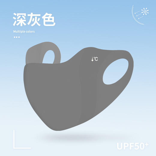 【29.9抢3个❗空气感防晒口罩】升级款立体修容，无痕贴合技术防晒至眼角，冰丝轻薄透气， 防紫外线渐变口罩冰丝独立防晒面罩QQ 商品图6