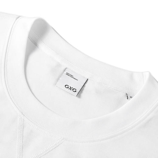 GXG男装 白色精致绣花短袖T恤2024年夏季热卖G24X442054 商品图2