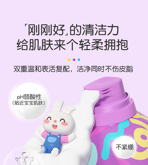 英氏一之可爱儿童奶泡洗发沐浴慕斯420ml 商品图2