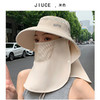 雀说新款多功能面罩遮脸防晒帽女户外大沿太阳帽AL3489 商品缩略图5