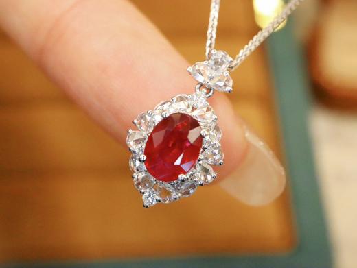 1.07ct刻面红宝石吊坠 商品图0