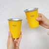【超值2件装】PONEL闪电黄304不锈钢直饮杯 350ml*2个 商品缩略图0