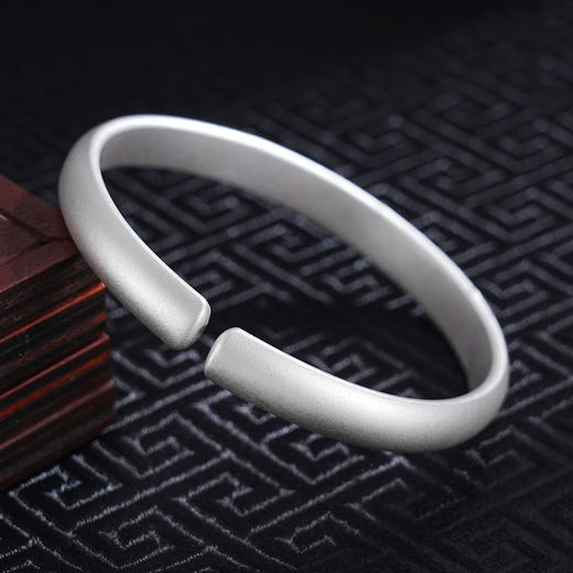 子佩集S999银【鱼莲遇乐】手工纯银手镯原创设计【55021217】2503 商品图3