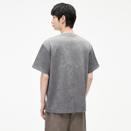 GXG男装 麂皮短袖男夏季热卖字母T恤#G24D442500 商品图2