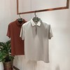 男士半拉链T恤翻领时尚都是夏季短袖T恤上衣  FL-25F8951* 商品缩略图0