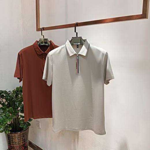 男士半拉链T恤翻领时尚都是夏季短袖T恤上衣  FL-25F8951* 商品图0