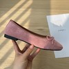 【预售3天内发】【时髦百搭，优雅自在】女春夏季新款凯撒KAISER法式复古方头芭蕾舞蹈鞋绒面单鞋一脚蹬瓢鞋100% 商品缩略图4
